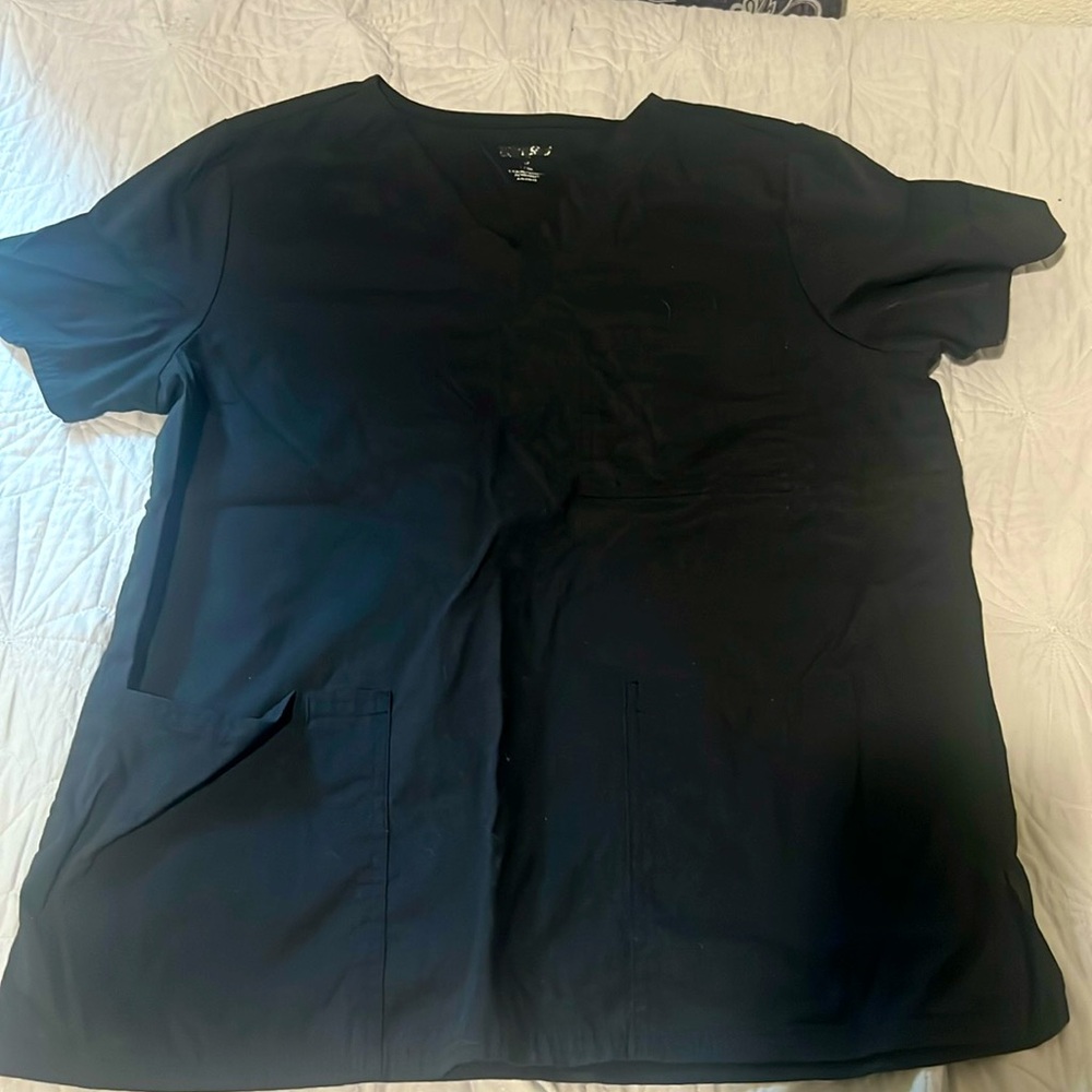 Black scrub top